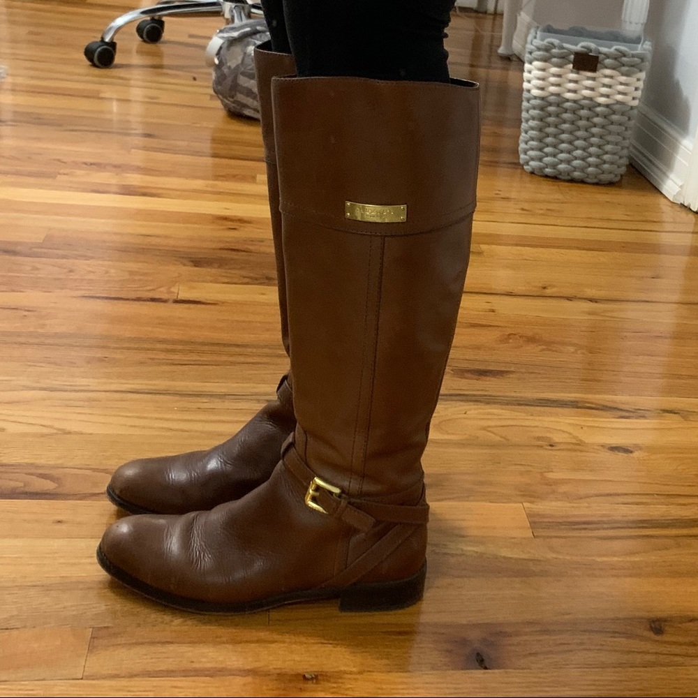 COACH LEATHER RIDING BOOTS - Picture 2 of 4
